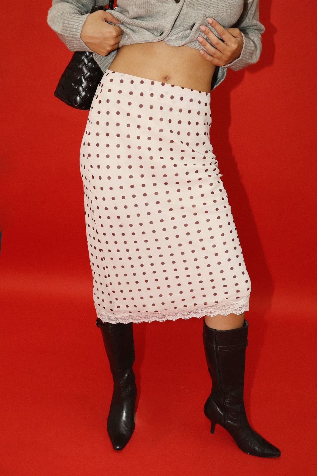 PRE ORDER POLKA DOT LACE SKIRT
