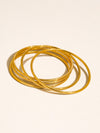 18K GOLD THIN BRACELET STACK