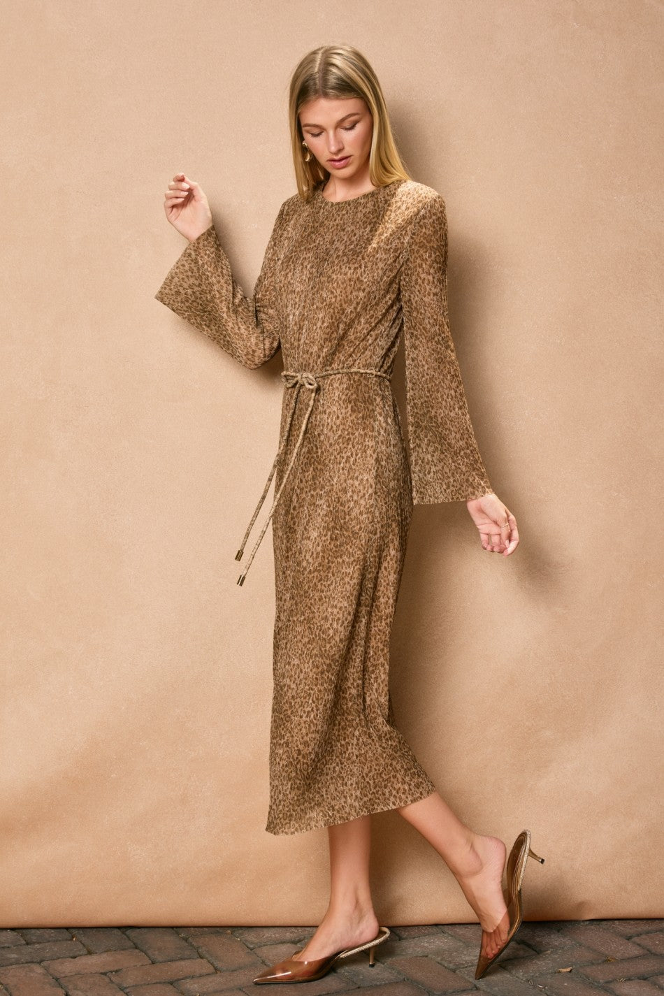 PRE ORDER PLEATED JAGUAR DRESS