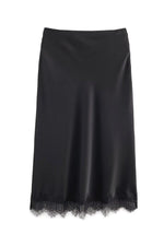 LACE EDGE SLIP SKIRT