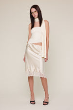 PRE ORDER SATIN LACE SLIP SKIRT