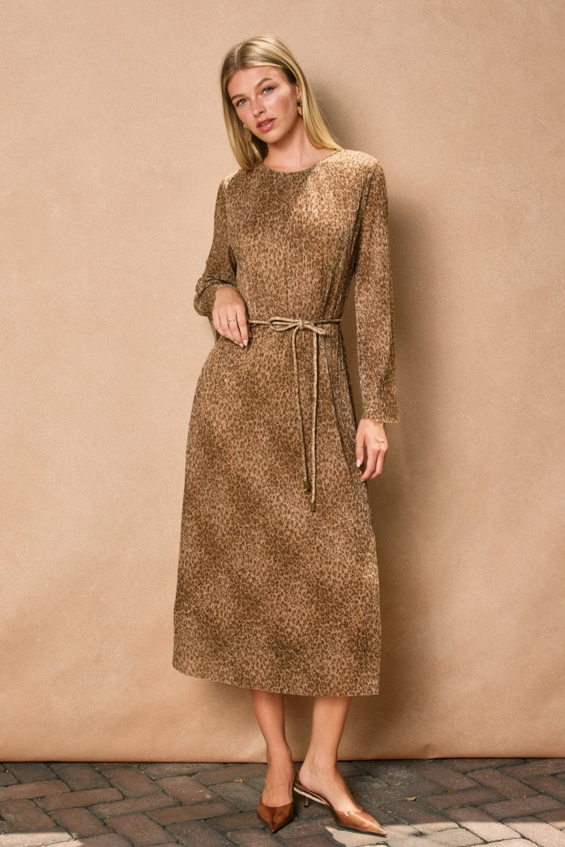 PRE ORDER PLEATED JAGUAR DRESS