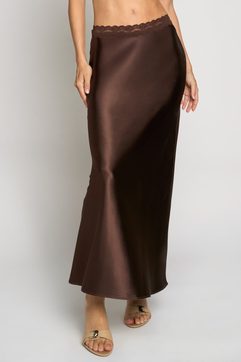 LACE WAIST SLIP SKIRT