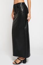 FAUX LEATHER PENCIL SKIRT