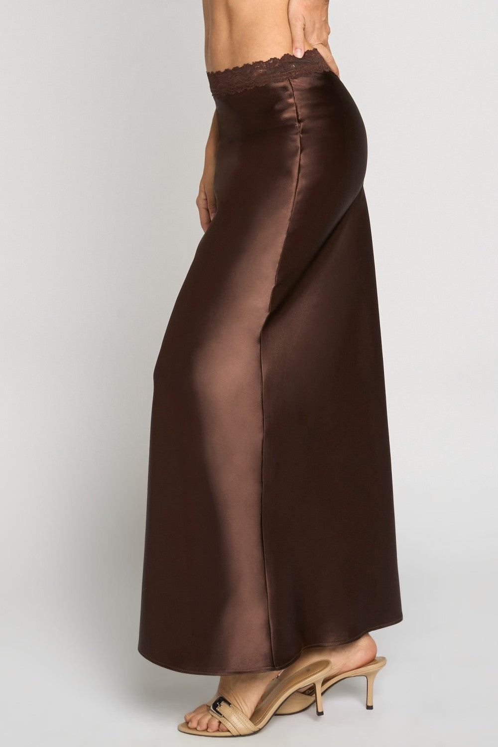 LACE WAIST SLIP SKIRT