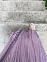 ESSENTIAL TIERED MAXI SKIRT (PLUM)