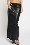 FAUX LEATHER PENCIL SKIRT