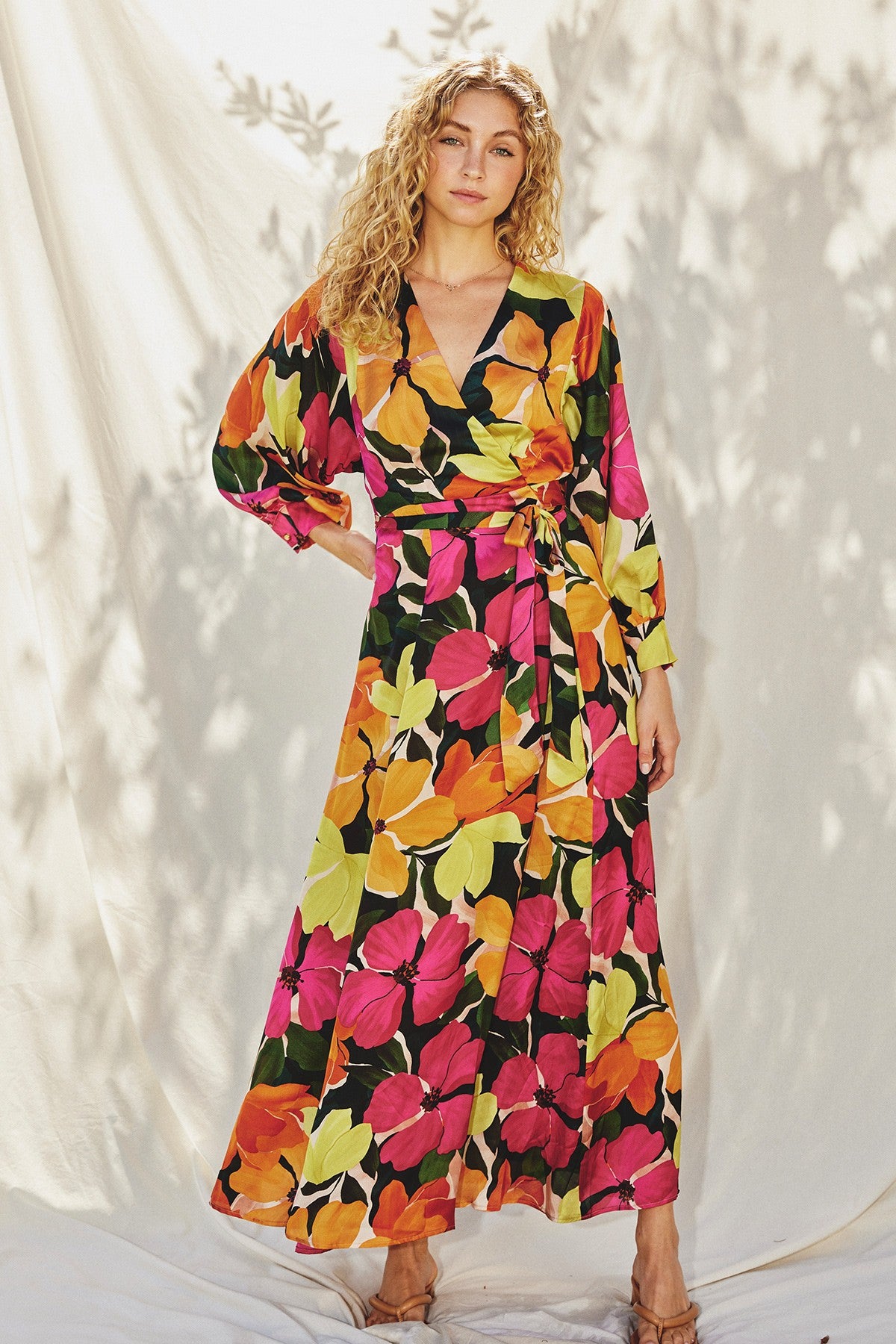 OLIVIA WRAP DRESS BLU Couture Clothing OLIVIA WRAP DRESS BLU Couture Clothing
