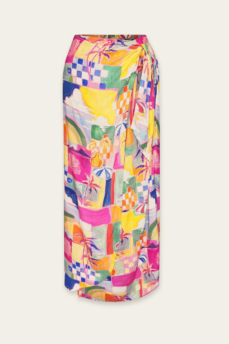 PRE ORDER - TROPICAL WRAP SKIRT
