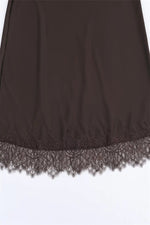 LACE EDGE SLIP SKIRT