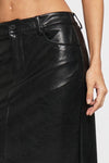 FAUX LEATHER PENCIL SKIRT