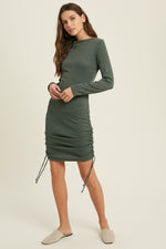 RUCHED BODYCON  DRESS