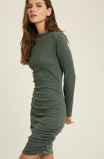 RUCHED BODYCON  DRESS