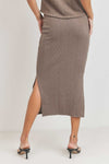 CABLE KNIT PENCIL SKIRT
