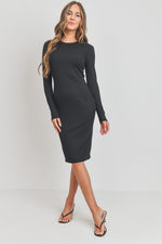 RIB KNIT BODYCON DRESS