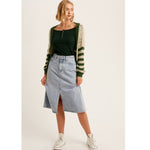 GABRIELLE DENIM SKIRT