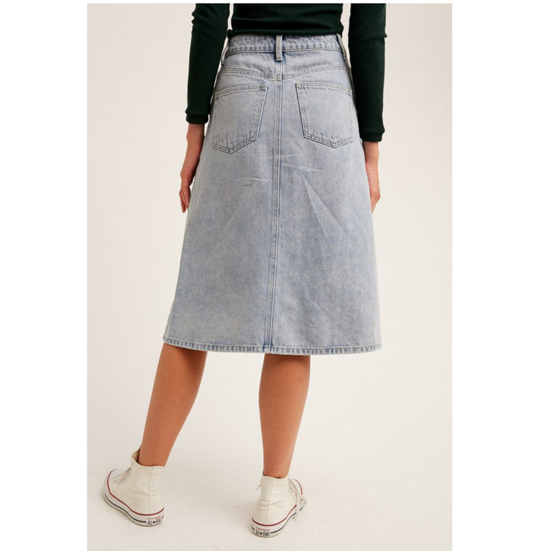 GABRIELLE DENIM SKIRT