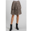 PLEATED TIERED SKIRT (TAUPE)